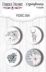 FDSC-354 Скрапфишки набор 4шт "Winter melody 2"
