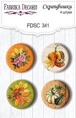 FDSC-341 Скрапфишки набор 4шт "Botany autumn redesign"