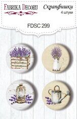 FDSC-299 Скрапфишки набор 4шт "Lavender Provence"