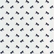 HY003008 Ткань для рукоделия 50*50см (100% хлопок), Кони бел